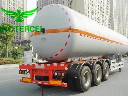 55000Ltr δεξαμενή βενζίνης ημιπροσανατολισμός τριών αξόνων Lng ημιπροσανατολισμός