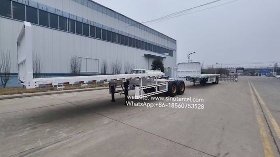 12 τροχούς 12.00R25 Superlink ρυμουλκούμενα διπλό ρυμουλκούμενο για μεταφορά 20ft και 40ft εμπορευματοκιβώτια