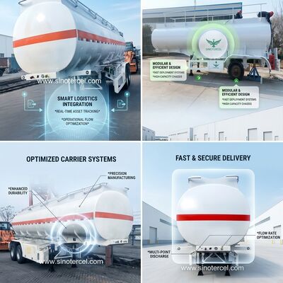 30000L-60000L ημιτεχνικό ρυμουλκούμενο Lpg ημιτεχνικό ρυμουλκούμενο 3εξών/4εξών