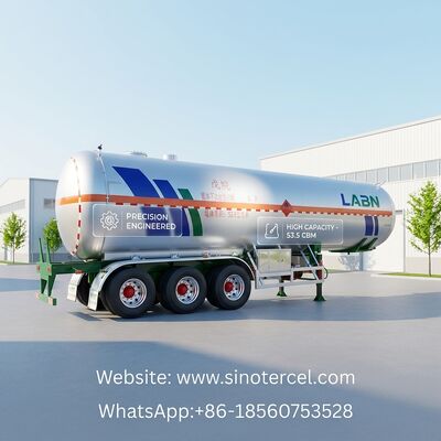 30CBM -60CBM Semi-Tanker Trailer Πεντανίου Semi-Trailer 3 άξονες / 4 άξονες